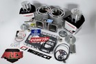 Banshee Athena Style 421cc Big Bore  4mm Stroker Cylinders Wiseco Pistons Domes