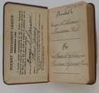 1941 Us Army Pocket Testament League Member Book Finderne Reformed Church Nj