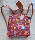 New Disney Dooney And Bourke Holiday Presents Christmas Backpack Purse Zip Bag