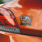Usa 250 Anniversary Bald Eagle Patriotic Vinyl Sticker Decal Car Window  5 x4  