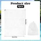 4 Packs Pool Vacuum Filter Bag For Leaf Cleaners  24 X 18 Inch L