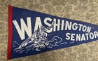 1950s Vintage Washington Senators Baseball Full-size Felt Pennant - 26   