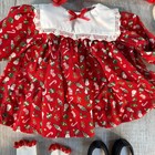 Pleasant Company Bitty Baby Christmas Outfit Shoes Candy Cane Vtg