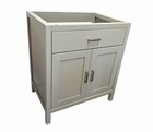 30    Light Grey Shaker Single-sink Bathroom Vanity Base Cabinet Ne-v3021-lg