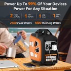 Efurden 2500w Portable Inverter Generator Gas Powered Generator Quiet For Home