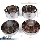 Fit For 2005-2016 Ford F350 F-350 Dually 4x4 Open Silver Wheel Center Hub Caps
