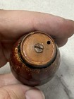 Antique Wooden Barrel Needle Holder Advertising Sewing Treen Needle Case