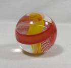 Art Studio Glass Marble Swirl Corkscrew 1 3 8 Inches Estate Sale Find C1