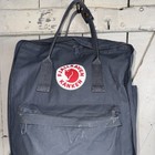 Fjallraven Kanken Classic Backpack Dark Gray Zip Top Front Zip Pocket