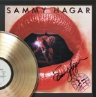 Sammy Hagar Framed Wood Reproduction Signature Lp Record Display 