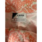 Izod Golf Shorts Coral Print Sun Control Wicking Stretch Size 8