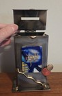 Gary Rosenthal Tzedakah Mixed Metal Copper   Fused Glass Judaica Charity Box 