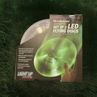 Frisbees  Set Of 2 Led Flying Discs  1 Red And 1 Green 