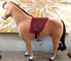 American Girl Horse 2013 Brown Plush 18    Doll Size W Saddle   Stirrups