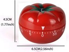 Kitchen Tomato Timer Satin Metal Ringing Alarm  For Child  Cooking Homework