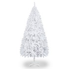 950 Tips 7 Feet Tall Christmas Tree W stand Holiday Season Indoor Outdoor White
