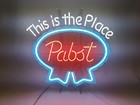 Pabst Blue Ribbon Beer Neon Light Sign 22 5x22 5 Vintage Bar Pick Up Only