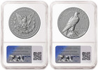 2 Coin Set 2026 Morgan And Peace Reverse Proof Privy Ngc Rp70 Fdoi Flag2