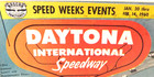 Original 1960 Nascar Daytona 500 Speed Week Program - Jr  Johnson Winner