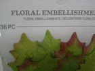 Paper Flowers Leaf Leaves Card Scrapbook Embellishments - Green - 3 Packs