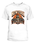 New York City T Shirt Vintage Empire State Liberty Torch Graphic Unisex Tee