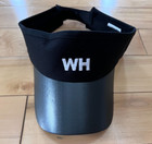 Waffle House Visor Black White Embroidered Logo Hat Cap Wh Adjustable Nwot