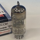 Mullard Ecc81 12at7 Square Getter   Tk1 R6b  Mitcham  Maxi-pre Test Strong M0360