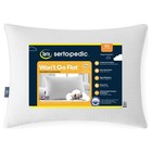  2 Pack  Sertapedic Won t Go Flat Bed Pillow  Standard queen