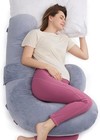 Pregnancy Pillow   F Shaped Maternity Pillow For Pregnant Women With Adjustab   