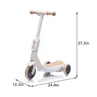 2in1 Kids Ride On Three-wheel Balance Electric Scooter For Kids 3-6  Red