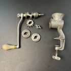Vintage No  0 Universal Food Chopper Meat Grinder Lf   C Usa Metal Table Crank