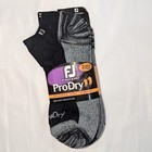 Footjoy Prodry Men s Roll Tab Golf Socks 2 Pairs Value Pack Black gray 7-12 Nwt