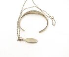 Kabana Sterling Silver Cuff Bracelet And Matching Pendant Necklace