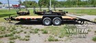 New 2025 7 X 20 10k Gvwr Heavy Duty Flatbed Wood Deck Equipment Trailer W  Ramps