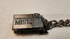 Canadian Mist Whiskey Advertising Hockey Zamboni Metal Keychain Keyring Pewter