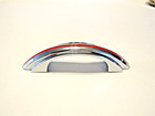Vintage Chrome Drawer Pulls W Red Line   Stair Stepped Edges Cabinet Door Handle