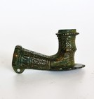 Antique Authentic Medieval Bronze Pipe Chibouk Islamic Ottoman Persian Turkey