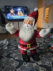 Vtg Christmas Rushton Santa Claus Rubber Face Giant 48  1950s Store Standie Rare