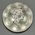 1991 Canadian Nickel 5cent Proof-like Coin From Mint Set  Uncirculated Shiny  