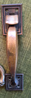 Vintage Sargent  Deco Style Large Cast Brass Door Opener With Thumb Latch-9 3 4 