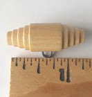 Two Vintage Wood 1 1 4  Long Toggle Buttons With Metal Shanks