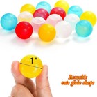 200 Pack Reusable Ice Cubes For Drinks  Colored Plastic  Round For Cocktails    