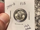 1944-d Group Lot 3 Mercury Dime Full Bands Brilliant Uncirculated Fsb High Grade