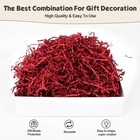 7oz Red Crinkle Shredded Paper Filler Basket Box Stuffing Raffia Grass Decor