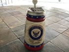 2002 Budweiser U s  Armed Forces Series Navy Lidded Stein Cs571  01927 Coa