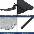 Aluminum Van Headliner Shelf For 2019-2024 Mercedes Sprinter With Curtain Rod