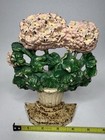 Antique Hubley  488 2 Cast Iron Doorstop Pink Geraniums In Vase     Orig Paint B15