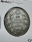 1913 Canada 50 Cents Silver Coin Low Mintage