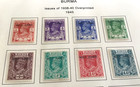 Burma 1945 Sc   35-59 Kgvi Burma Military Admin Mint On Page