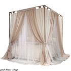 Newly Listed Mosquito Net Double Layers Bed Netting Palace Canopy Curtain Frames